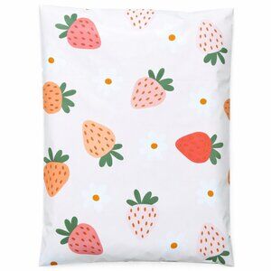 25ct Medium 10 x 13 Strawberries and Daisies Poly Mailers